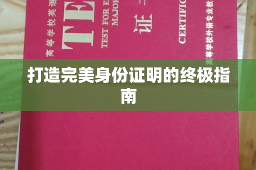 青川打造完美身份证明的终极指南